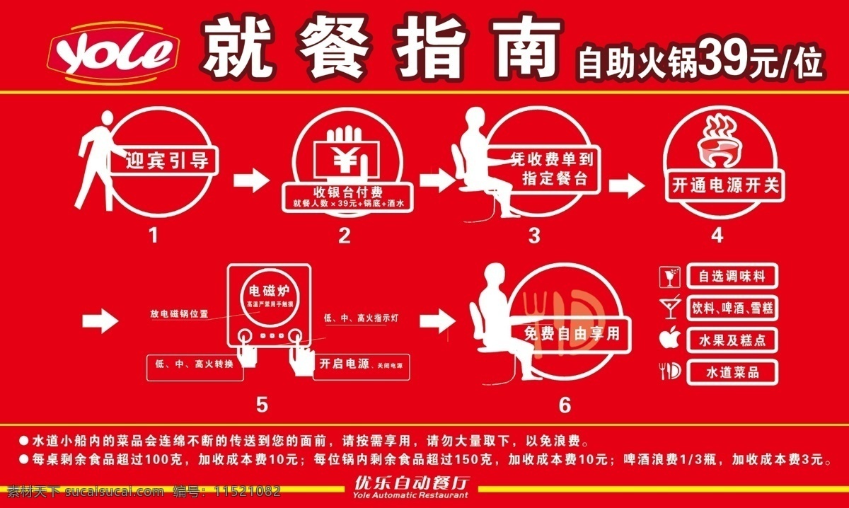 就餐指南 迎宾 人简笔画 收银台 优乐 优乐自助餐 优乐自动餐厅 电磁炉 自助火锅 自助 火锅 服务指南 自助火锅指南 电磁炉简笔 人坐姿 简笔人坐姿 就餐 饮料 水果 简笔 开通电源 开关 箭头 简笔画 优乐标志 行走的人 坐着的人 广告设计模板 源文件