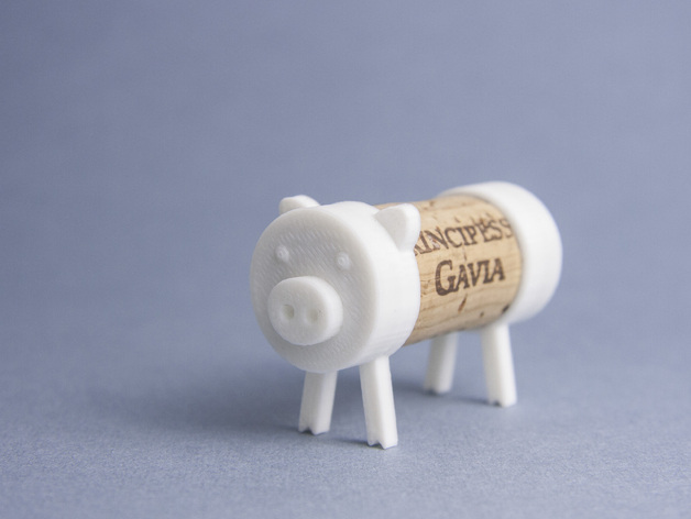 软木 伙伴 猪 玩具 3d打印模型 游戏玩具模型 corkpals