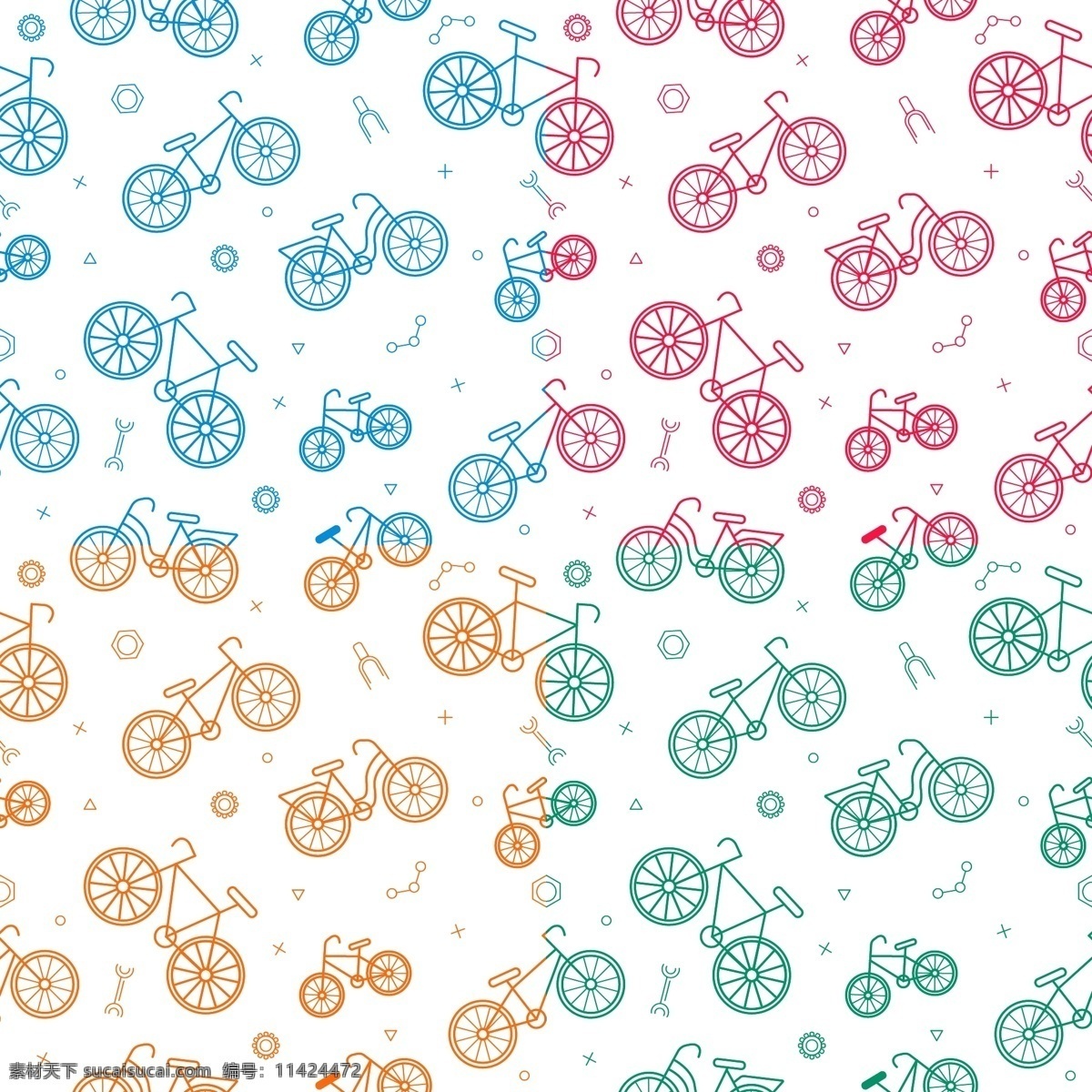 矢量自行车 自行车剪影 卡通自行车 手绘自行车 自行车背景 简洁自行车 线条自行车 交通工具 现代科技