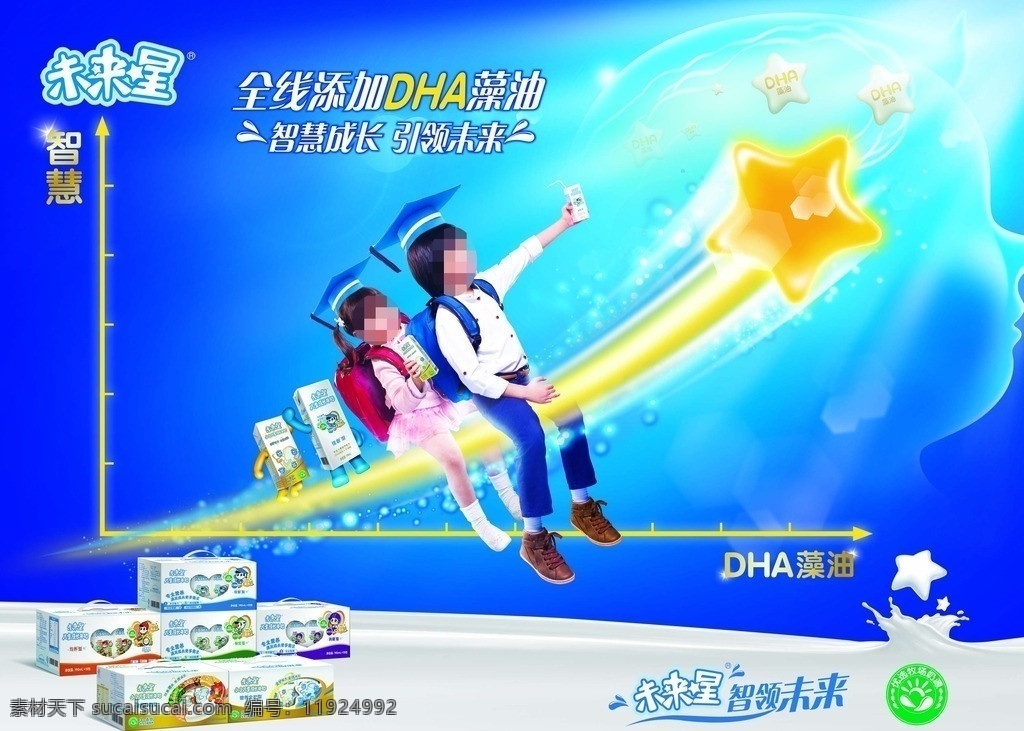 未来星 地堆 引领未来 智慧成长 海报 促销台广告 孩子 广告设计模板 源文件