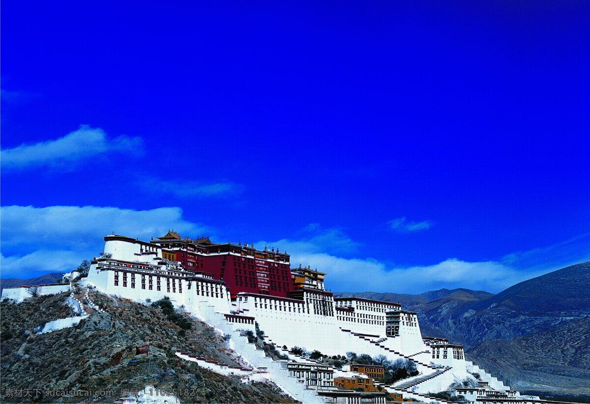 布达拉宫 拉萨 西藏 建筑摄影 建筑园林