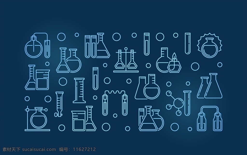线性 科学实验 主题 图标 背景 底纹 科学 实验 实验室 icon 化学 化学实验 烧瓶 试管 底纹边框 背景底纹