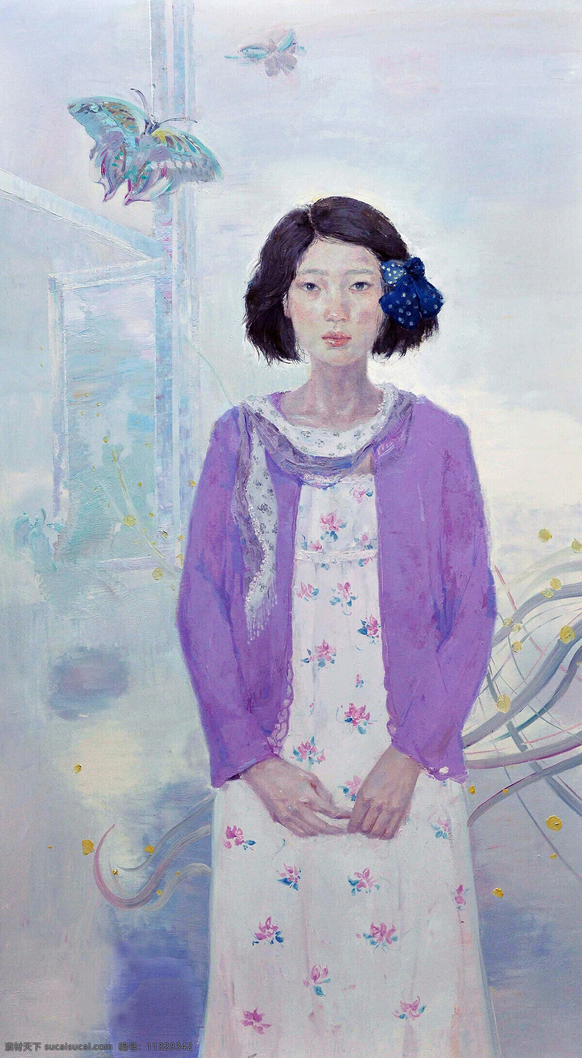 美女 肖像画 油画 装饰画 绘画艺术 人物绘画 人物肖像画 人物油画写生 女人肖像画 书画文字 文化艺术