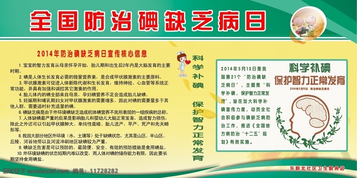 防治 碘缺乏病 日 健康 教育 健康教育 宣传栏 碘缺乏 碘缺乏日 缺碘 版面 展板模板 广告设计模板 源文件