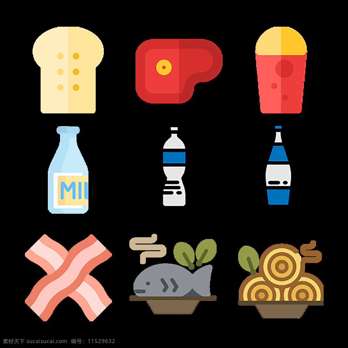 食物 食品 icon 图标素材 图标 iconpng 图标图形汉堡 奶油 蛋糕 糖 薯条 牛奶 热狗 披萨 奶酪 png素材
