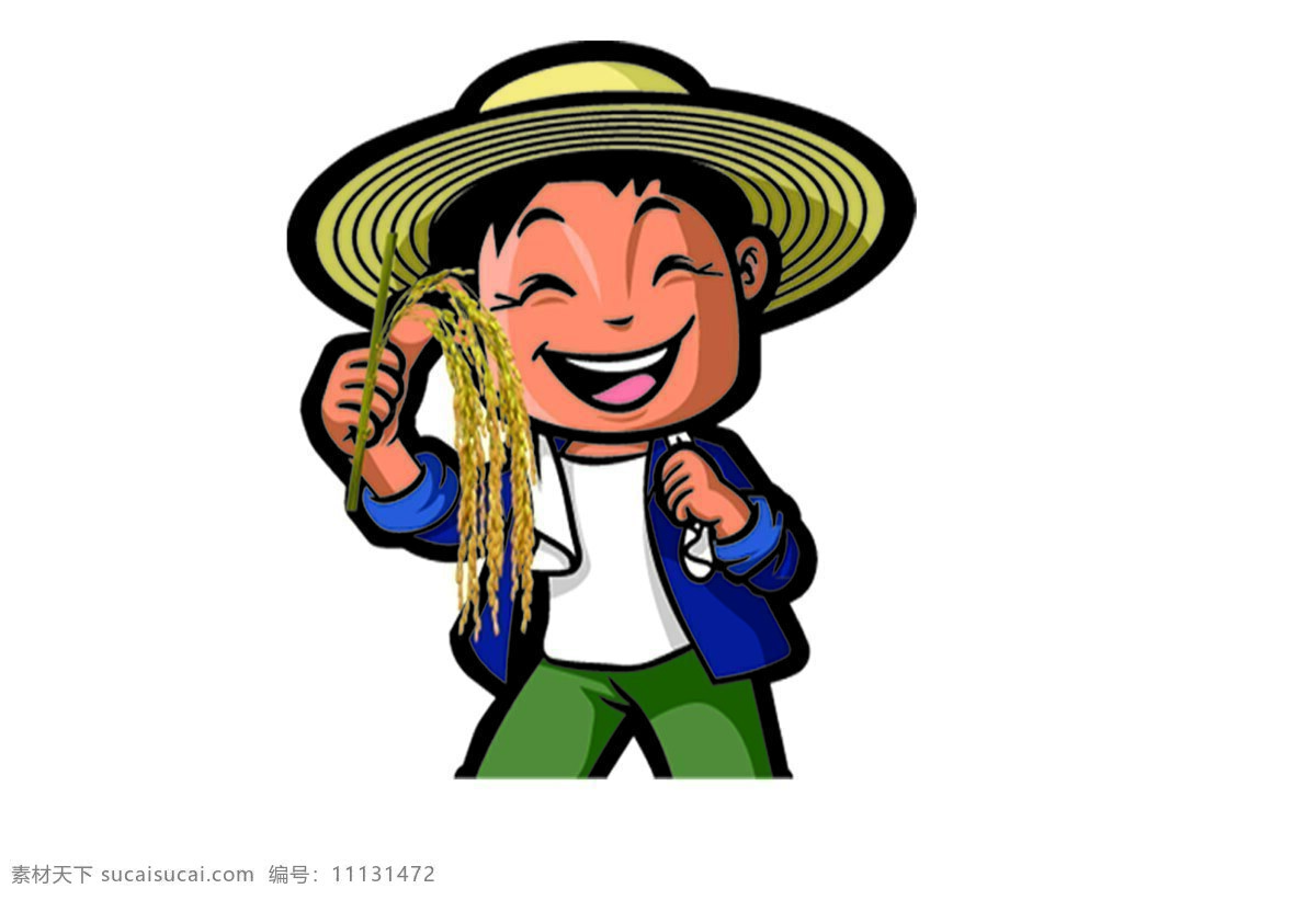 卡通农民 农民 人物 卡通 草帽 男人 人物图库 竖大拇指农民 稻草 动漫动画 动漫人物