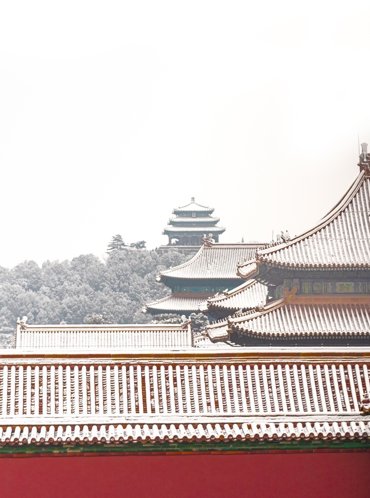 故宫 景山公园 古镇 古城 古建筑 北京故宫 雪景 建筑园林 建筑摄影