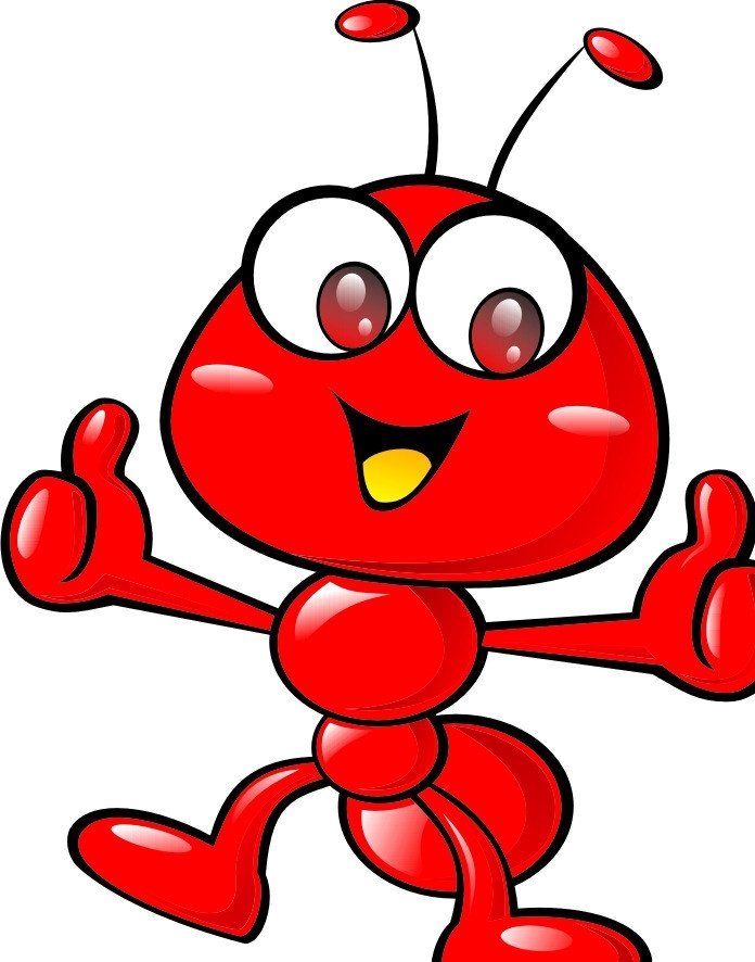 卡通 蚂蚁 矢量 棒 鲜艳 昆虫 生物世界