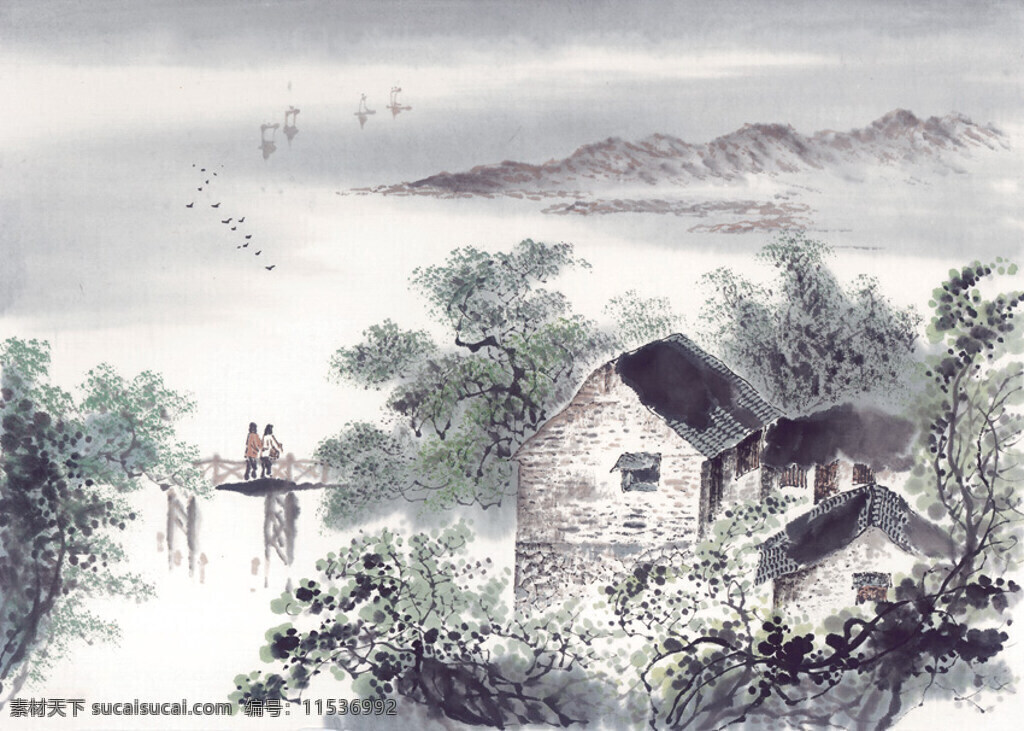 山沟免费下载 山顶 山峰 山峦 山脉 中华艺术绘画 山沟 峰回路转 文化艺术