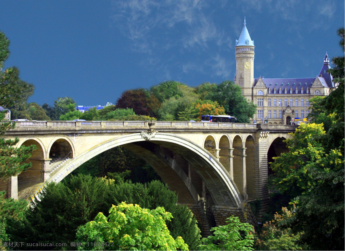 欧洲风光 卢森堡 教堂 欧洲 建筑 风景 风光 西欧 美景 西式 城市 远眺 宽幅 大桥 河流 名胜 古迹 旅游 国外旅游 旅游摄影