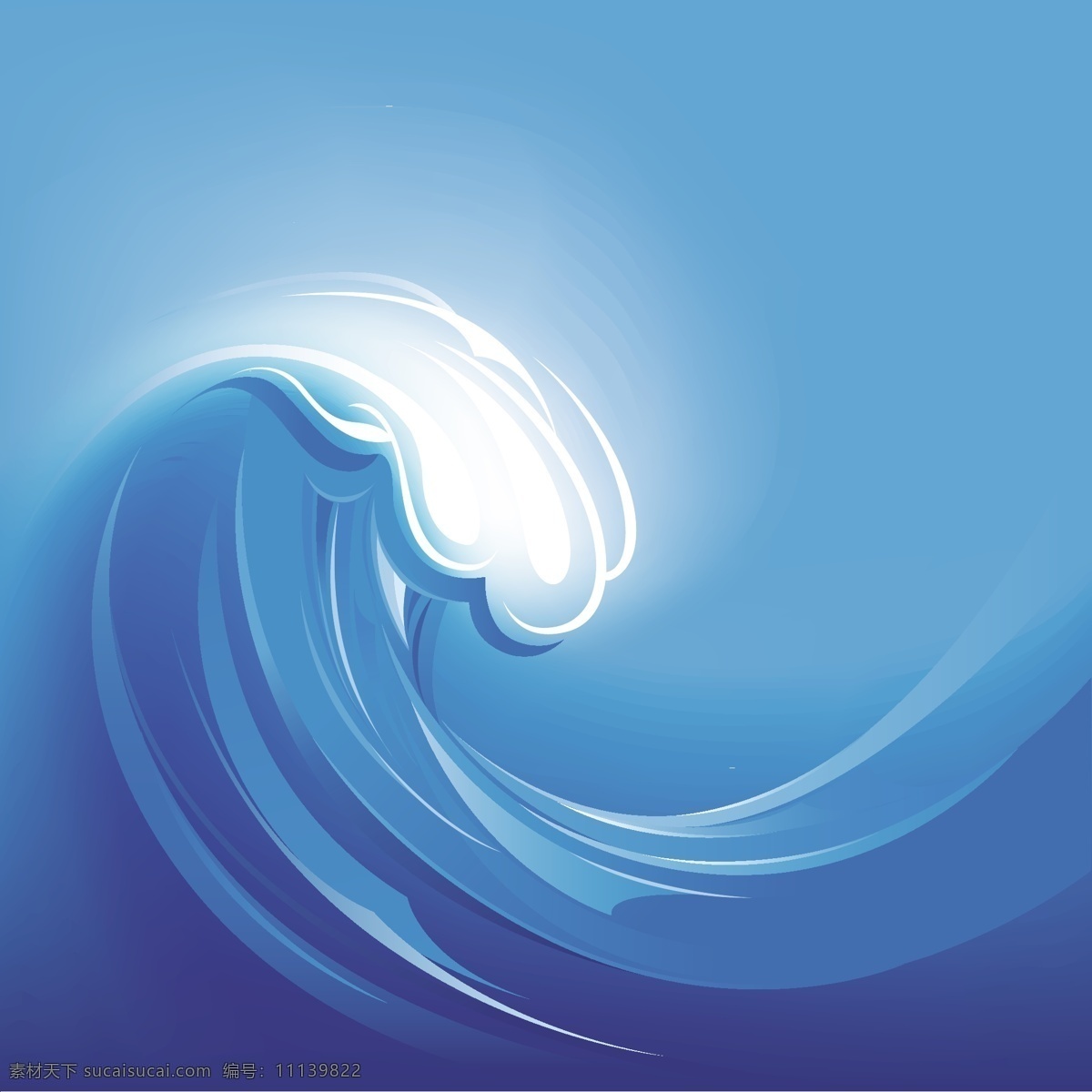 海波矢量插画素材图片下载-素材编号11139822-素材天下图库
