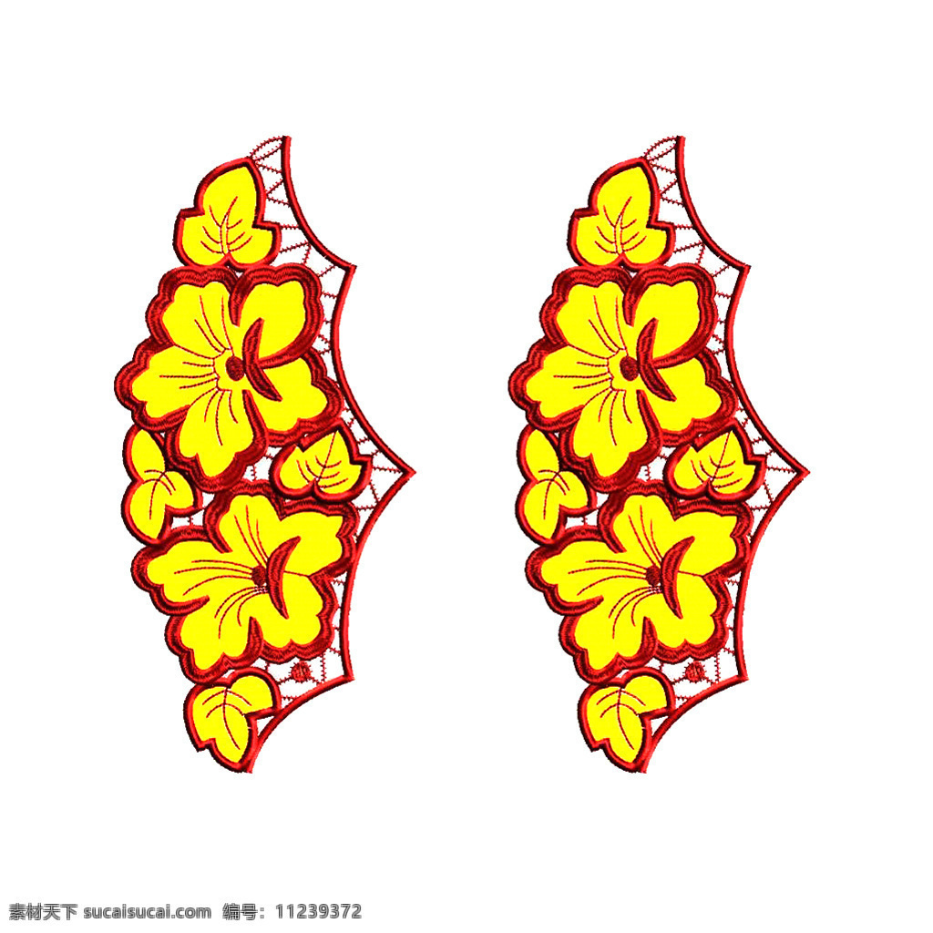 绣花免费下载 服装图案 花边 花卉 绣花 植物 面料图库 服装设计 图案花型