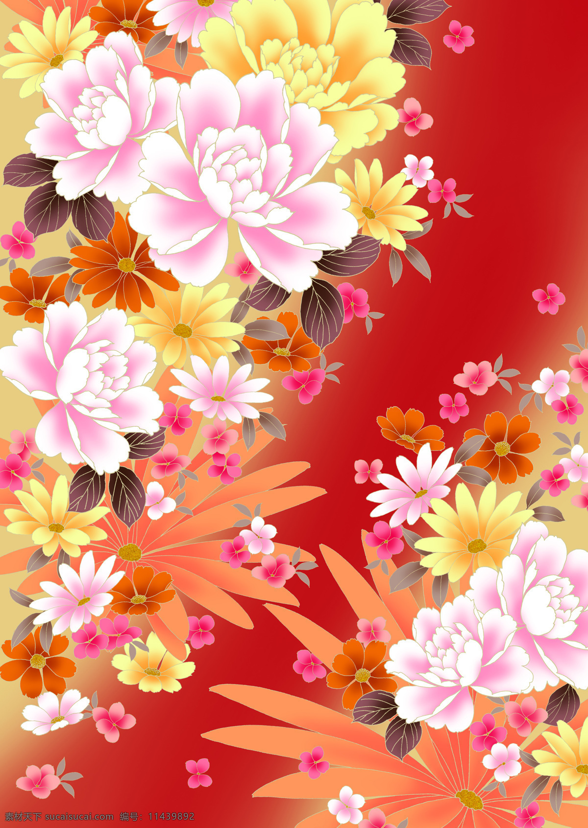 花朵背景 花朵 牡丹 背景 底纹 花背景 日本色彩 设计背景 底纹边框 背景底纹 设计图库