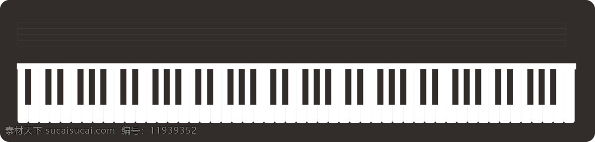 钢琴键盘 钢琴 键盘 ai版本 简单 明了 标志图标 其他图标