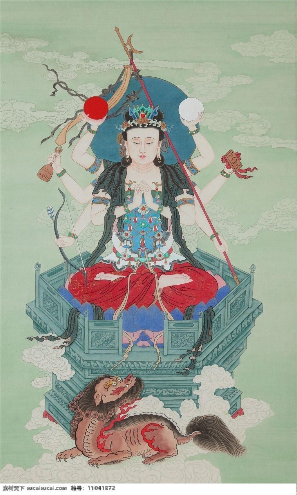 斗姆老祖 道 道教 神仙 五老 斗母 斗母元君 北斗七星之母 摩利攴天大圣 宗教信仰 文化艺术