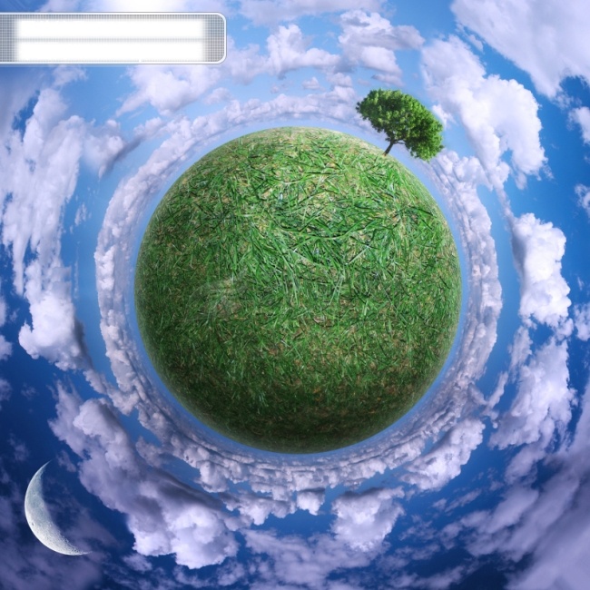 绿色 地球 草地 创意图片 高清图片 环保 蓝天白云 星球 现代科技