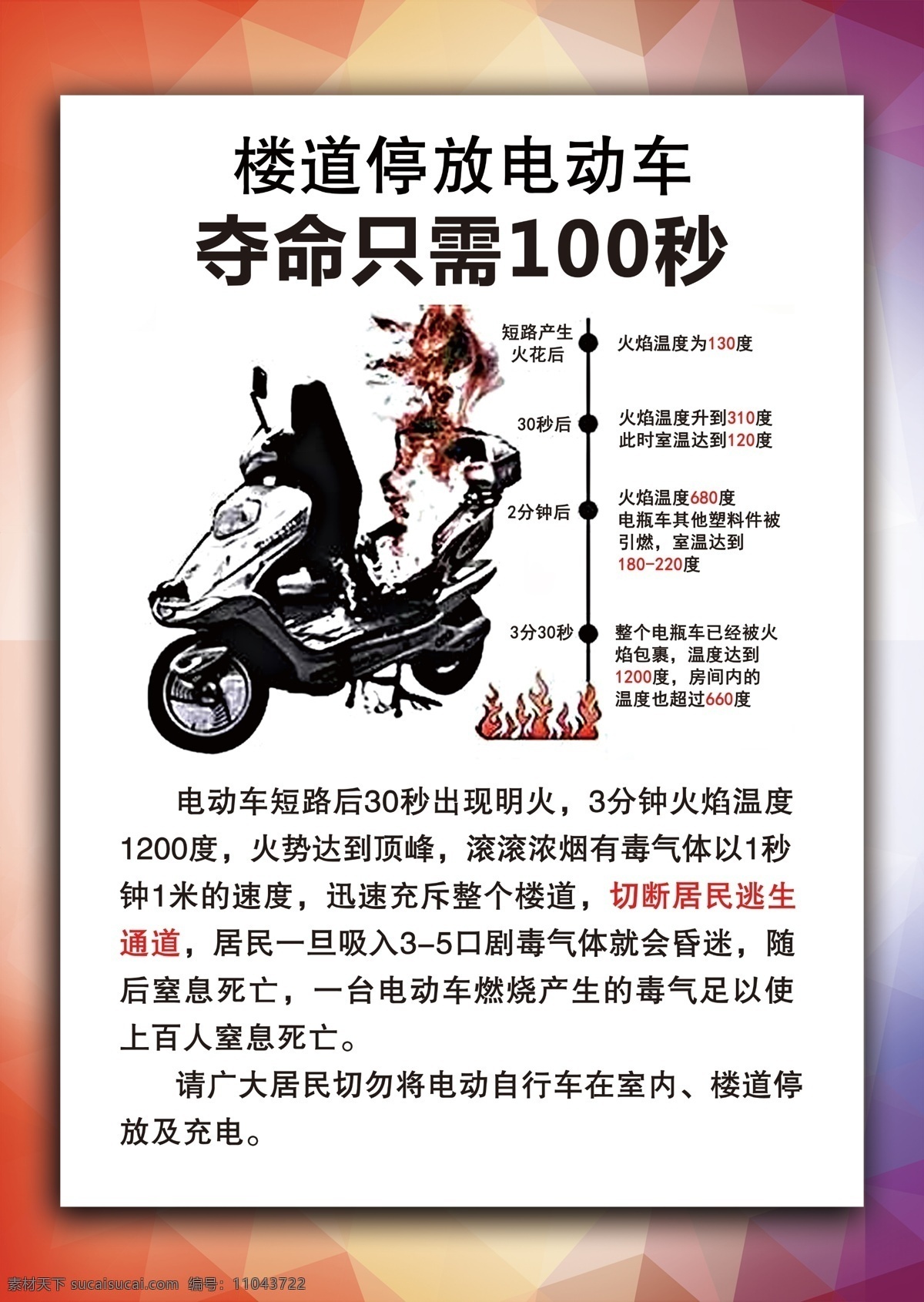 电动车 夺 命 秒 电动车夺命 100秒 一百秒 楼道禁止 停放电动车 电瓶车 违停 着火 楼道停放 夺命只需