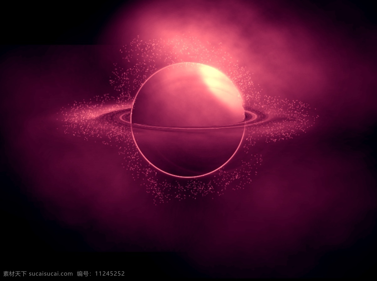 宇宙 小行星 紫色 背景图 太空