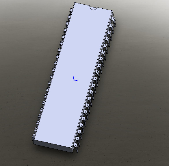 标准 pin 微处理机 芯片 3d模型素材 其他3d模型