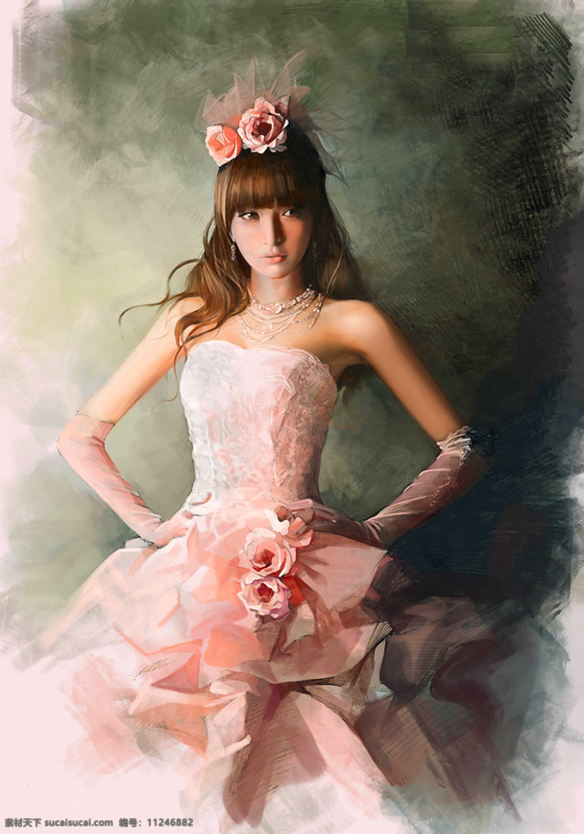 插画 插图 绘本 绘画书法 婚纱 卡通 可爱 裙子 油画 少女设计素材 少女模板下载 少女 装饰画 无框画 生动 艺术 杂志 手绘 文化艺术 插画集