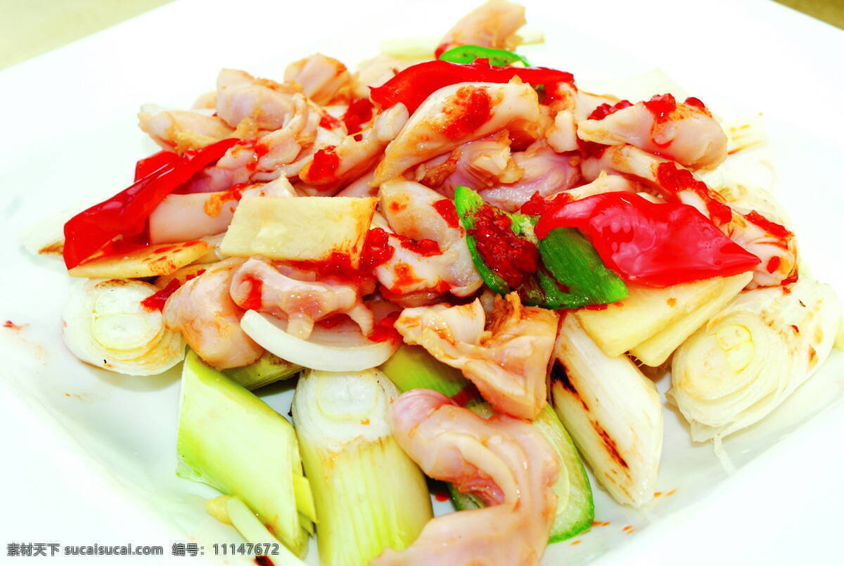 酱爆沙鱼肠 粤菜 传统美食 餐饮美食