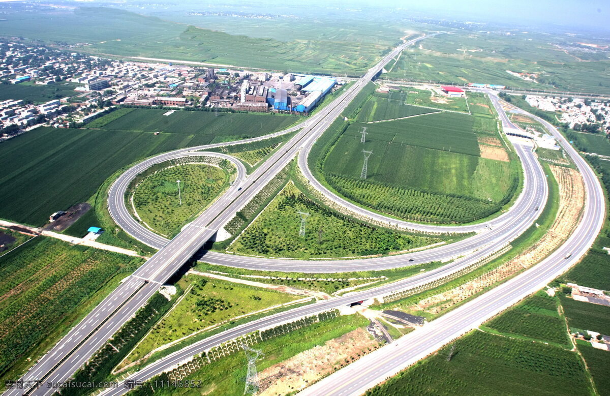 高速公路 高速 公路 立交桥 效果图 建筑 天空 透视图 环境设计 绿化 自然风景 自然景观