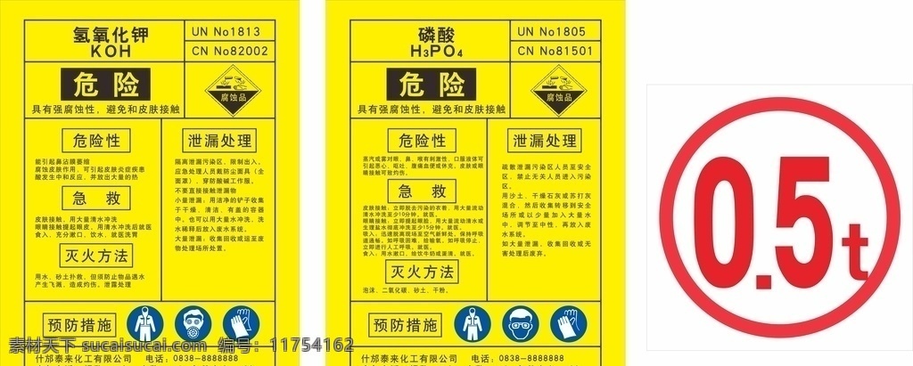 危险告知牌 氢氧化钾 磷酸 危险化工 化工厂 危险性 急救措施 灭火方法 标志