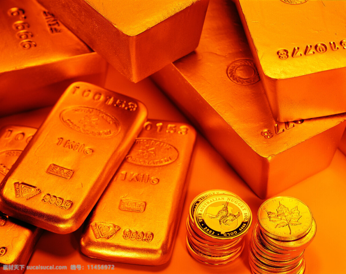 金币 黄金 金砖 金子 金条 金块 金黄 金融素材 金融货币 商务金融