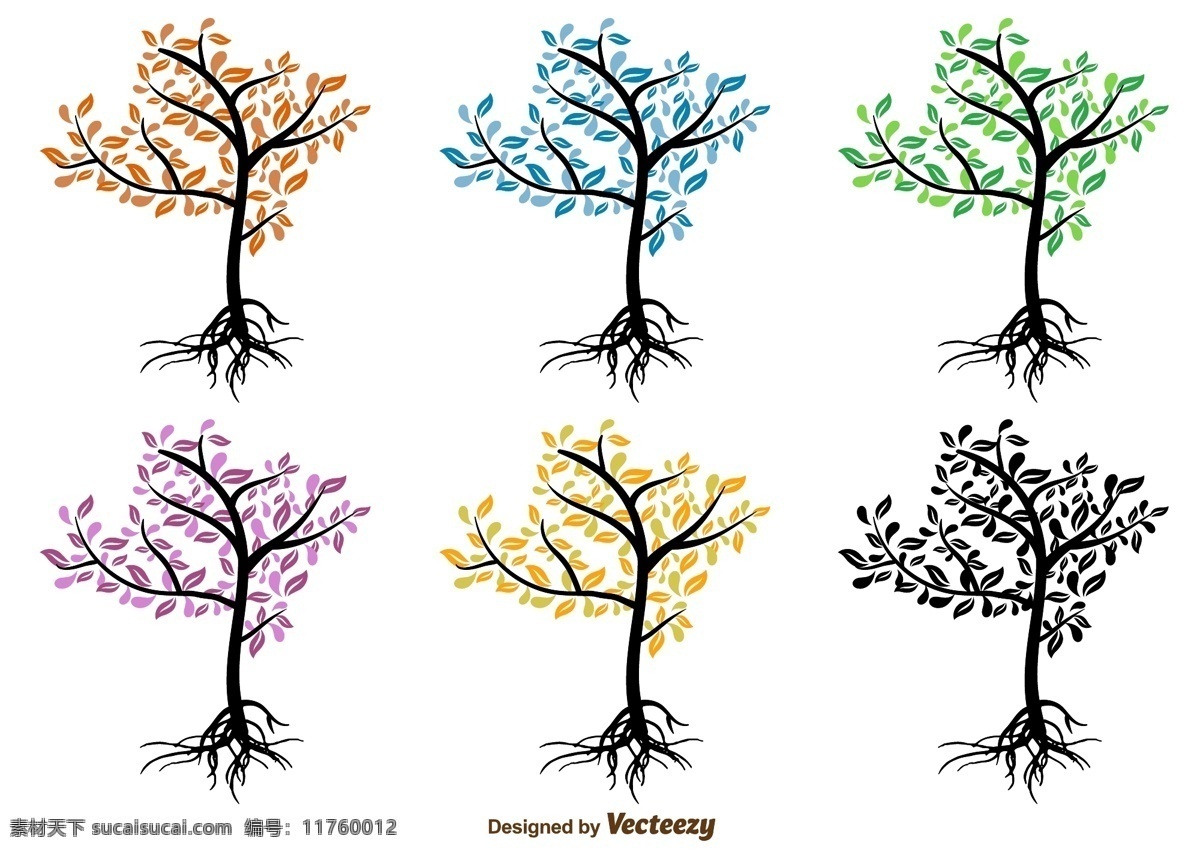 矢量 手绘 树木 手绘树木 树木素材 矢量树木 手绘植物 矢量素材 树