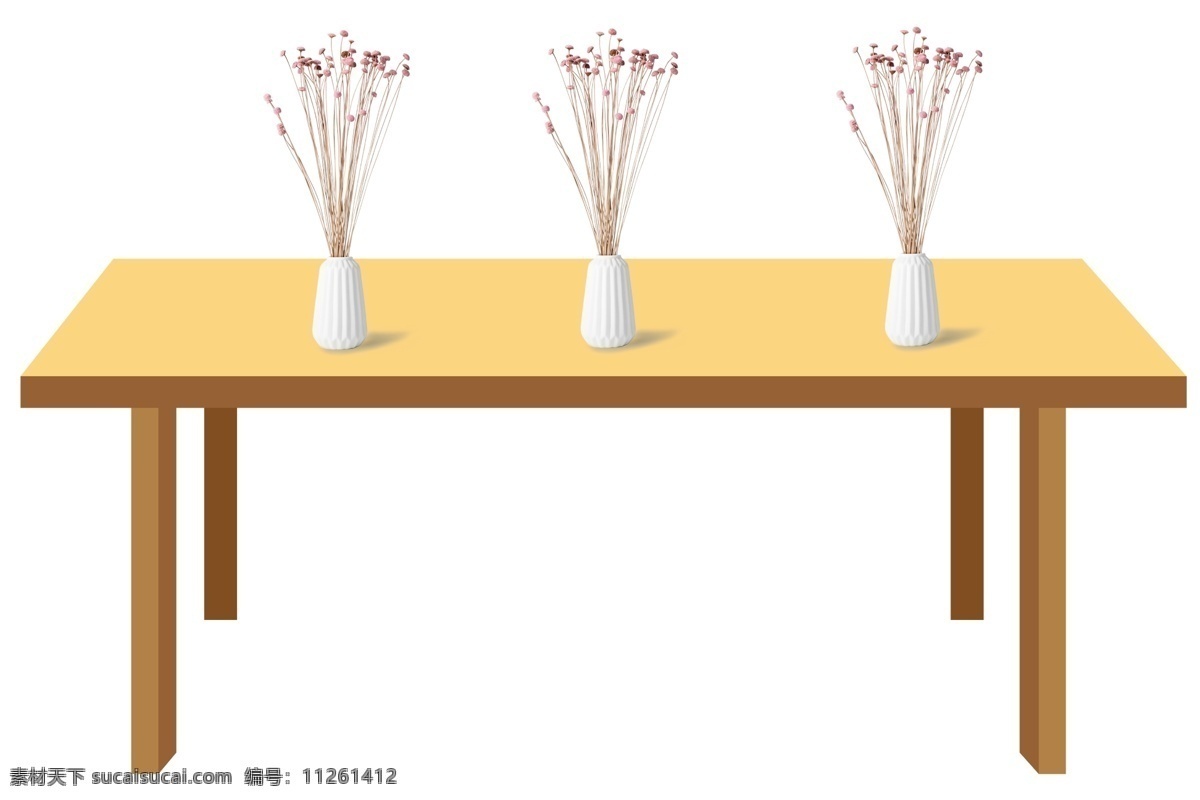 花瓶 桌子 桌面 花 花盆 盆栽 插花 花艺 植物 分层