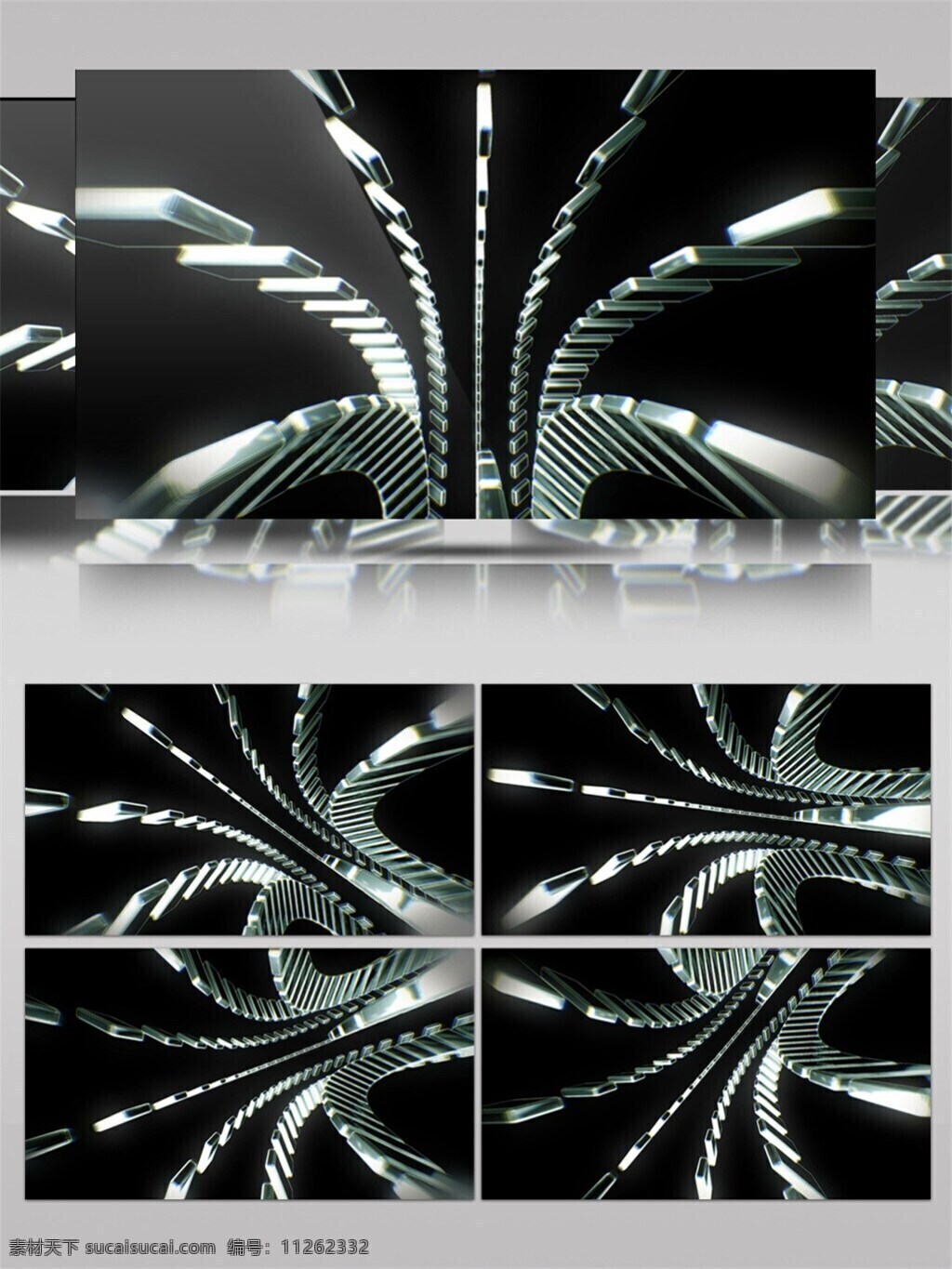银色 光 格 动态 视频 3d视频素材 led 闪烁 灯光 炫酷阶梯
