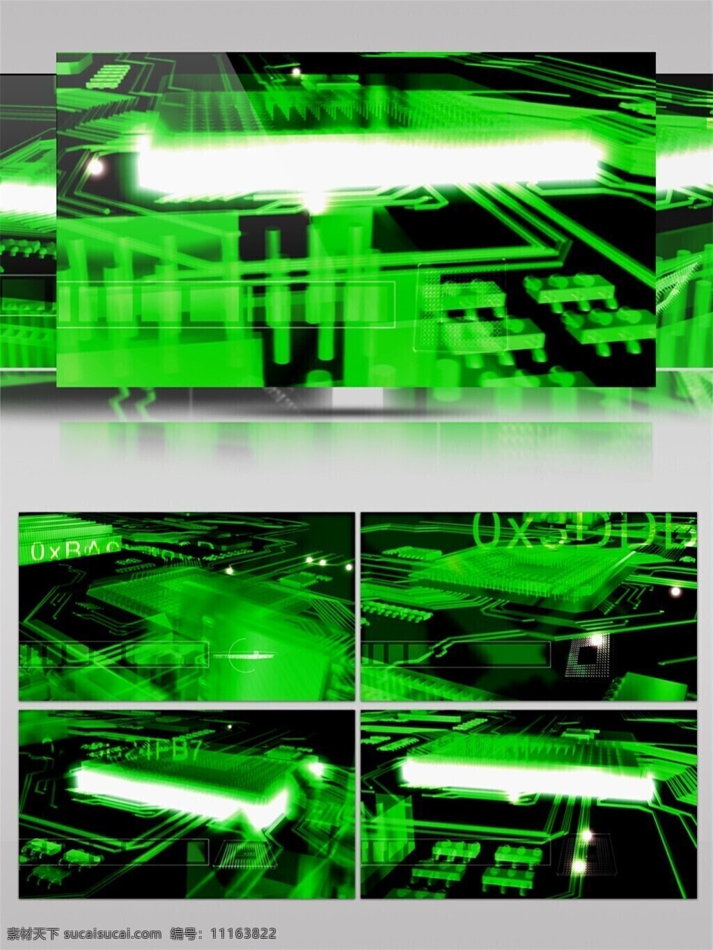 绿色 荧光 宫殿 高清 视频 动态视频素材 视频素材 唯美浪漫