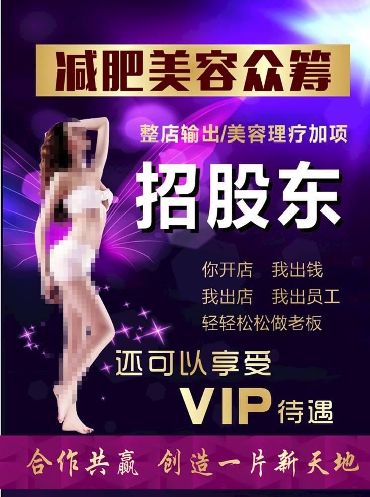 减肥美容 招股东 开店 美容业 减肥