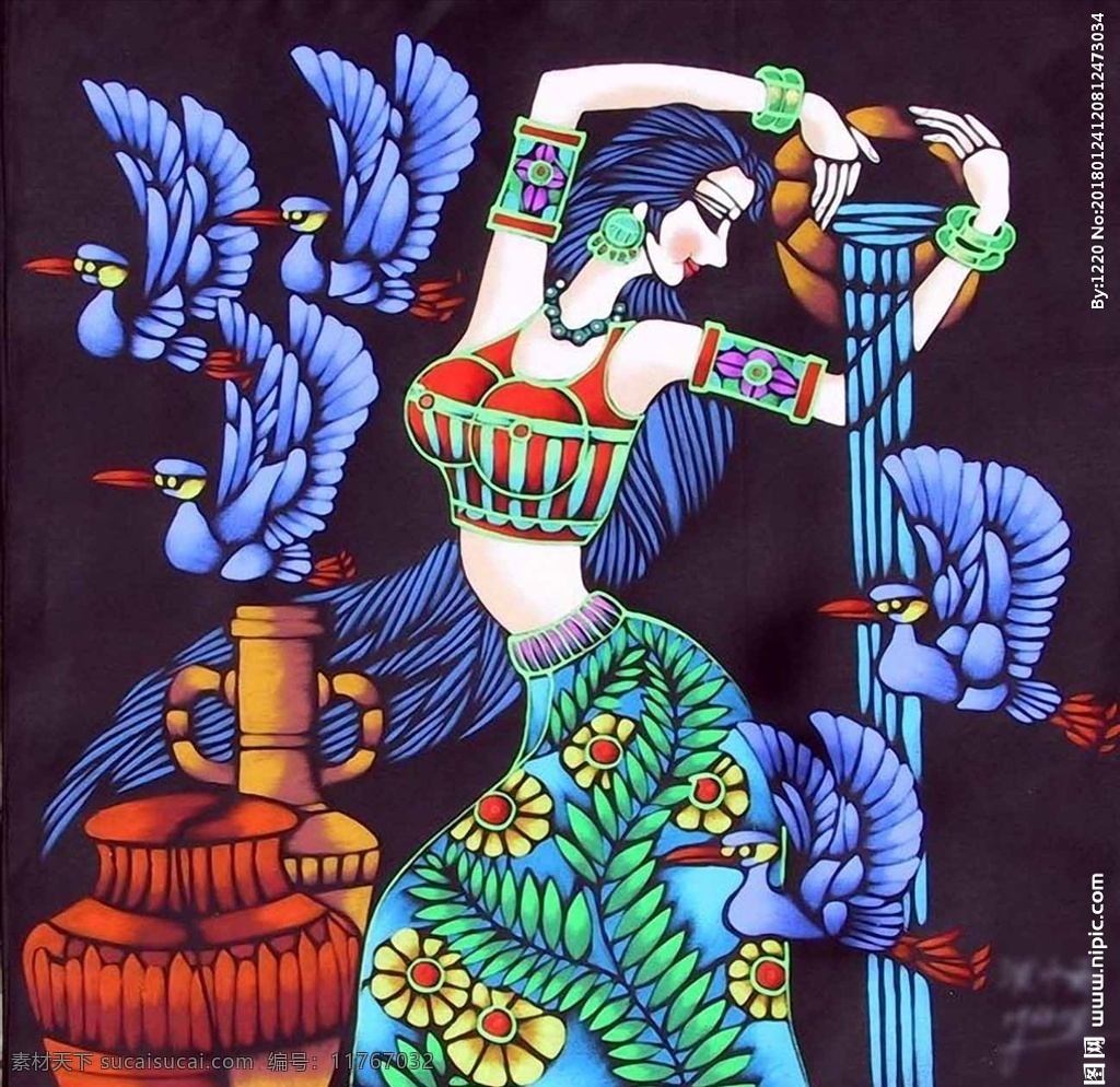 油画美女 油画 画 抽象画 水彩画 七彩画 人物图库