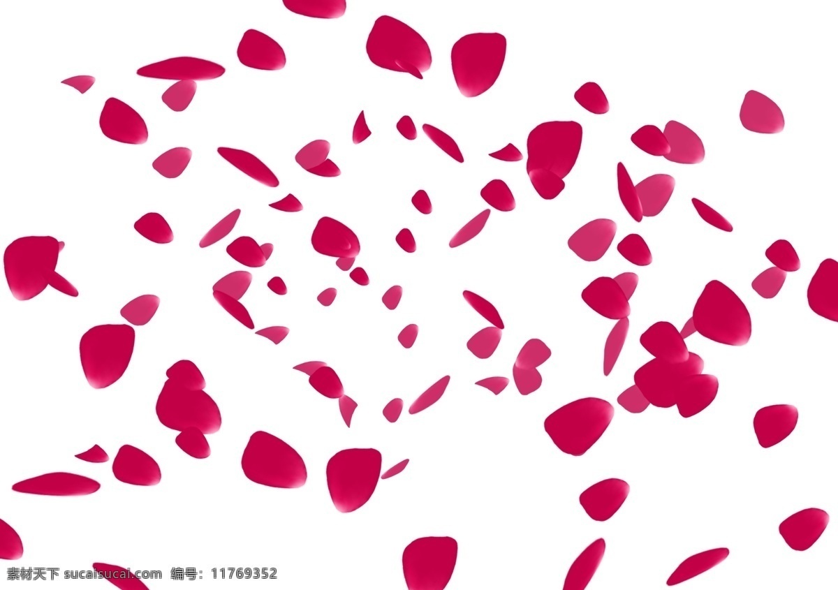 情人节 浪漫 花瓣 手绘 插画 情人节花瓣 漂浮的花瓣 漂亮的花瓣 浪漫花瓣 鲜花花瓣 婚礼花瓣 花瓣装饰