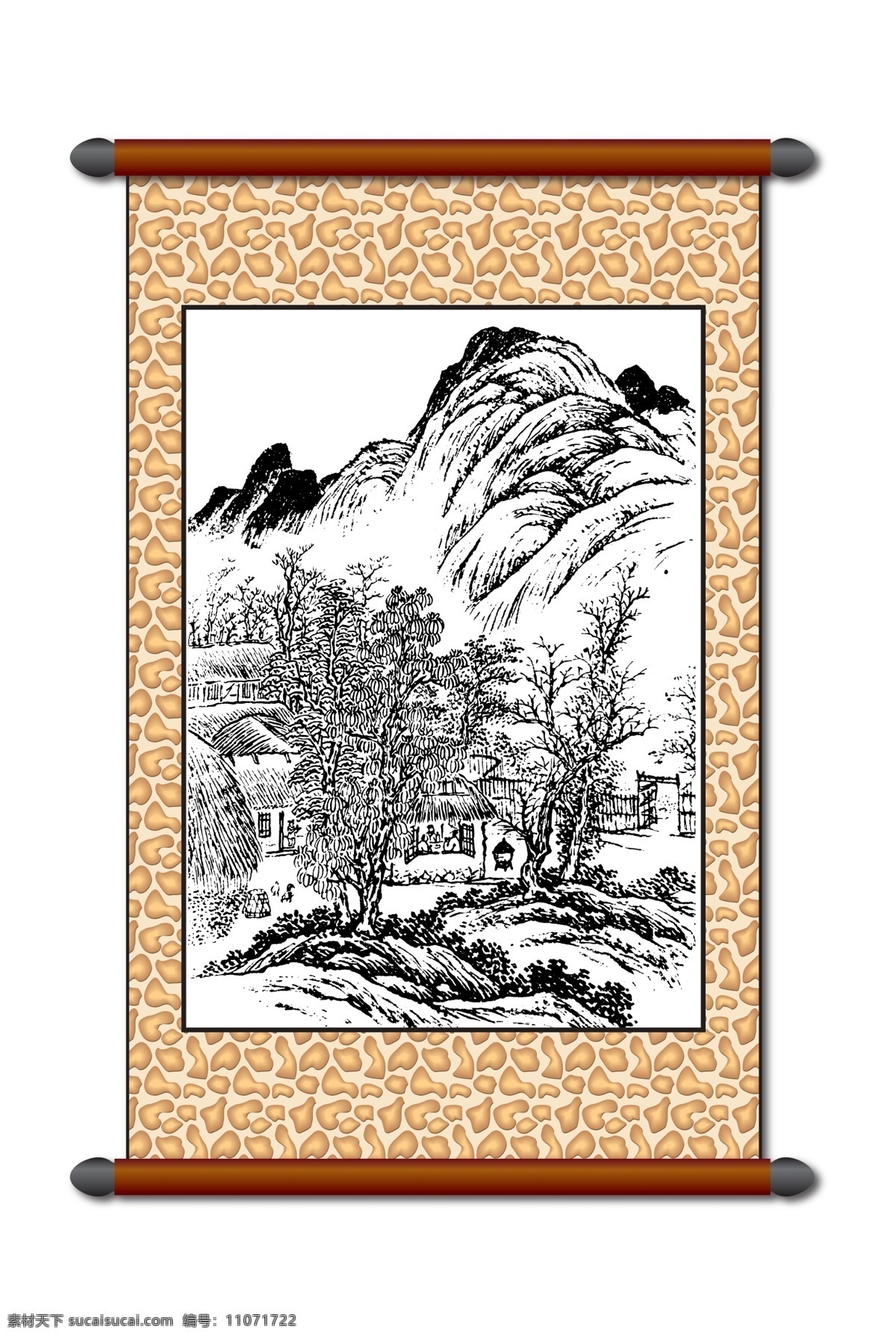 分层 白描 版画风景 传统画 风景 风景画 工笔 古画 模板下载 白描风景 山水画 古建筑 线描 美术 黑白稿 卷轴画 挂画 中国风 艺术画 文化艺术 绘画书法 设计图库 源文件 家居装饰素材 山水风景画
