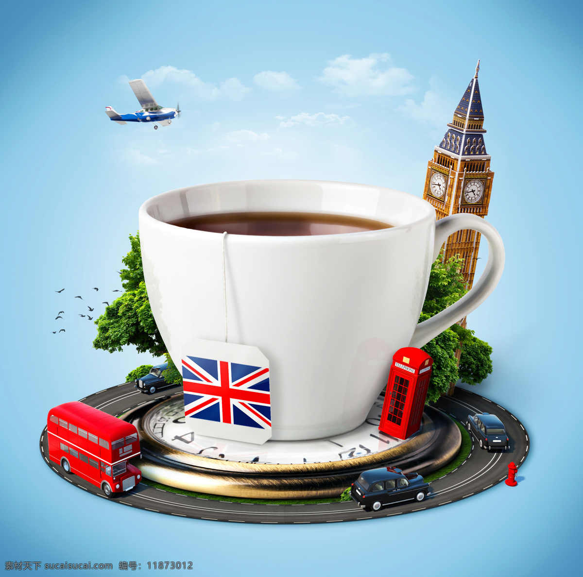 咖啡 伦敦 塔 咖啡杯子 伦敦塔 英国旅游 伦敦旅游 其他风光 风景图片