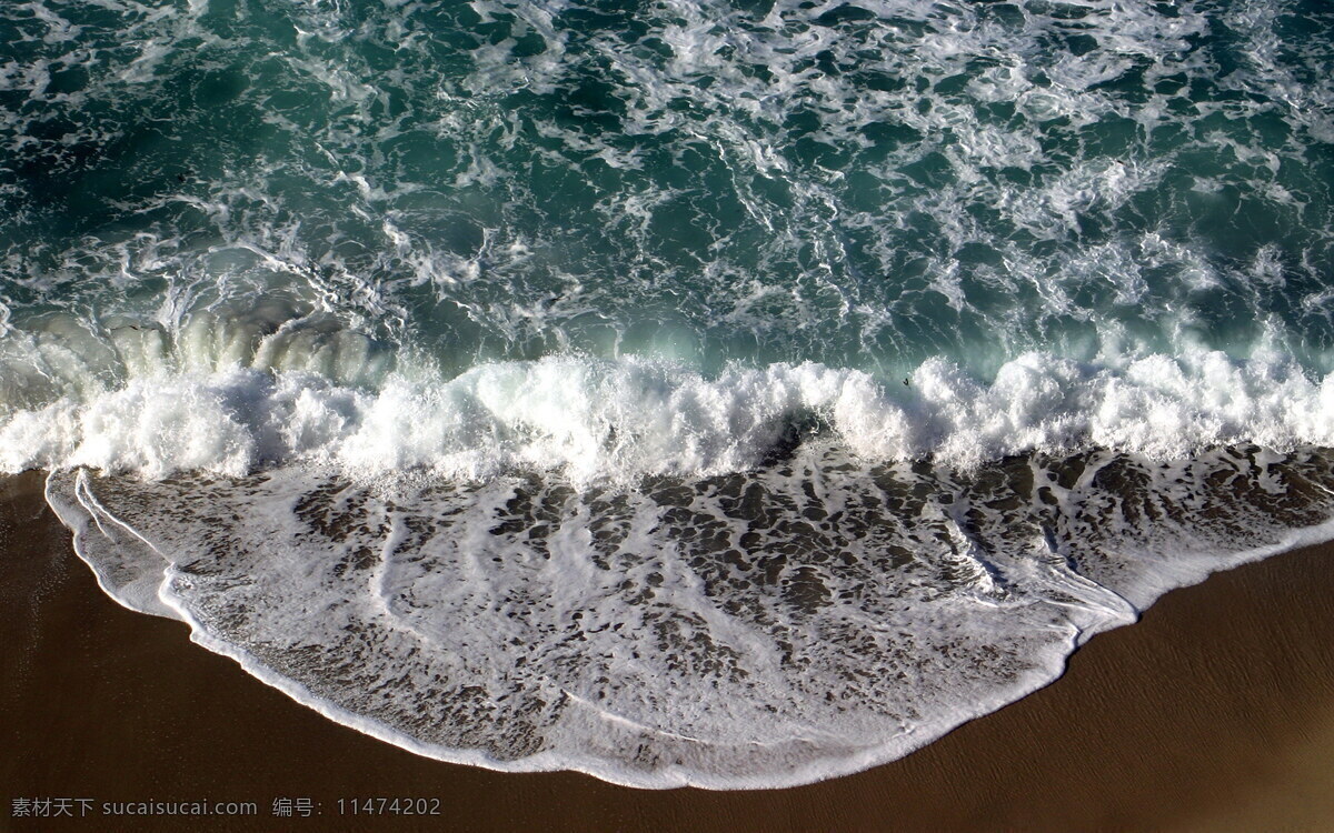 海边 浪花 风景 高清 海水 涌动 波浪