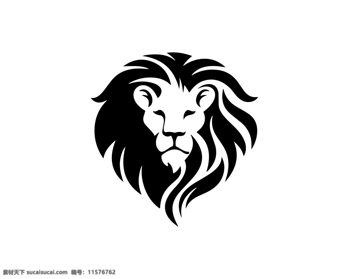 狮子 造型 标志 创意设计 狮头 剪影