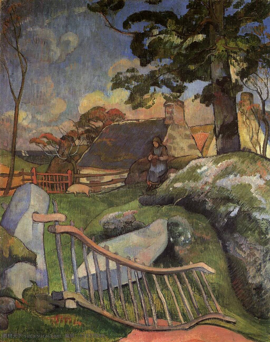 gauguin 后 印象主义 风景 人物 田园 自然 静物 油画 装饰画 法国 画家 保罗 高更 paul 装饰素材