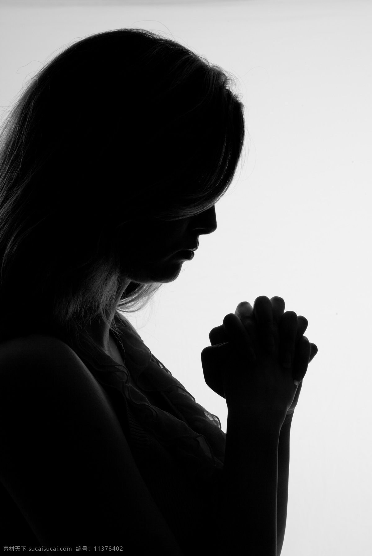 祈祷 美女图片 祝福 祷告 祈祷手势 祈祷的美女 生活人物 人物图片