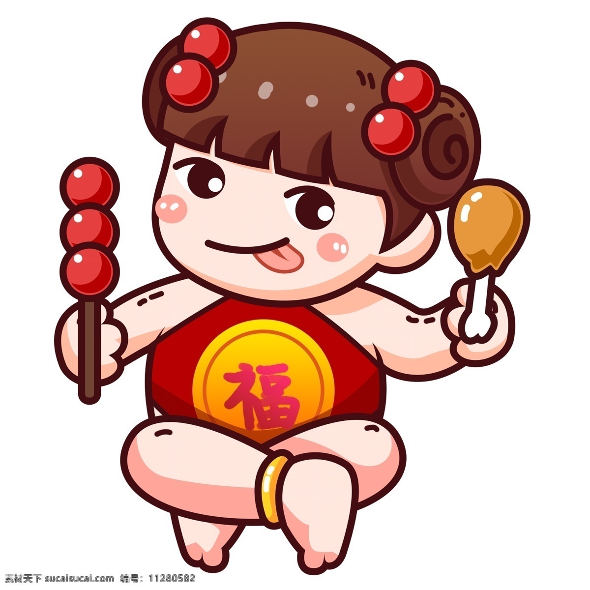卡通 可爱 风 女孩 插画 人物 元素 小清新 可爱女孩 手绘元素 吃货 png元素