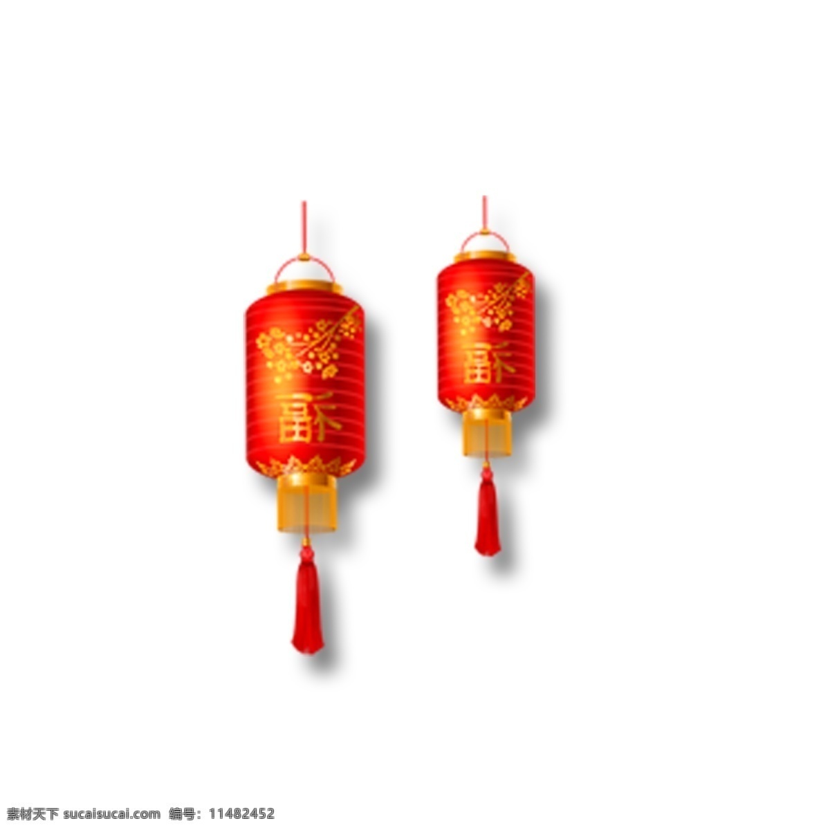 红色 灯笼 免 抠 图 二个灯笼 中国风灯笼 漂亮的灯笼 新年装饰 新年灯笼 红色的灯笼 免抠图