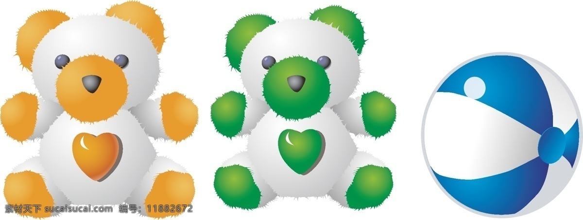 玩具 熊 彩色 其他设计 球 玩具熊 矢量 模板下载 psd源文件