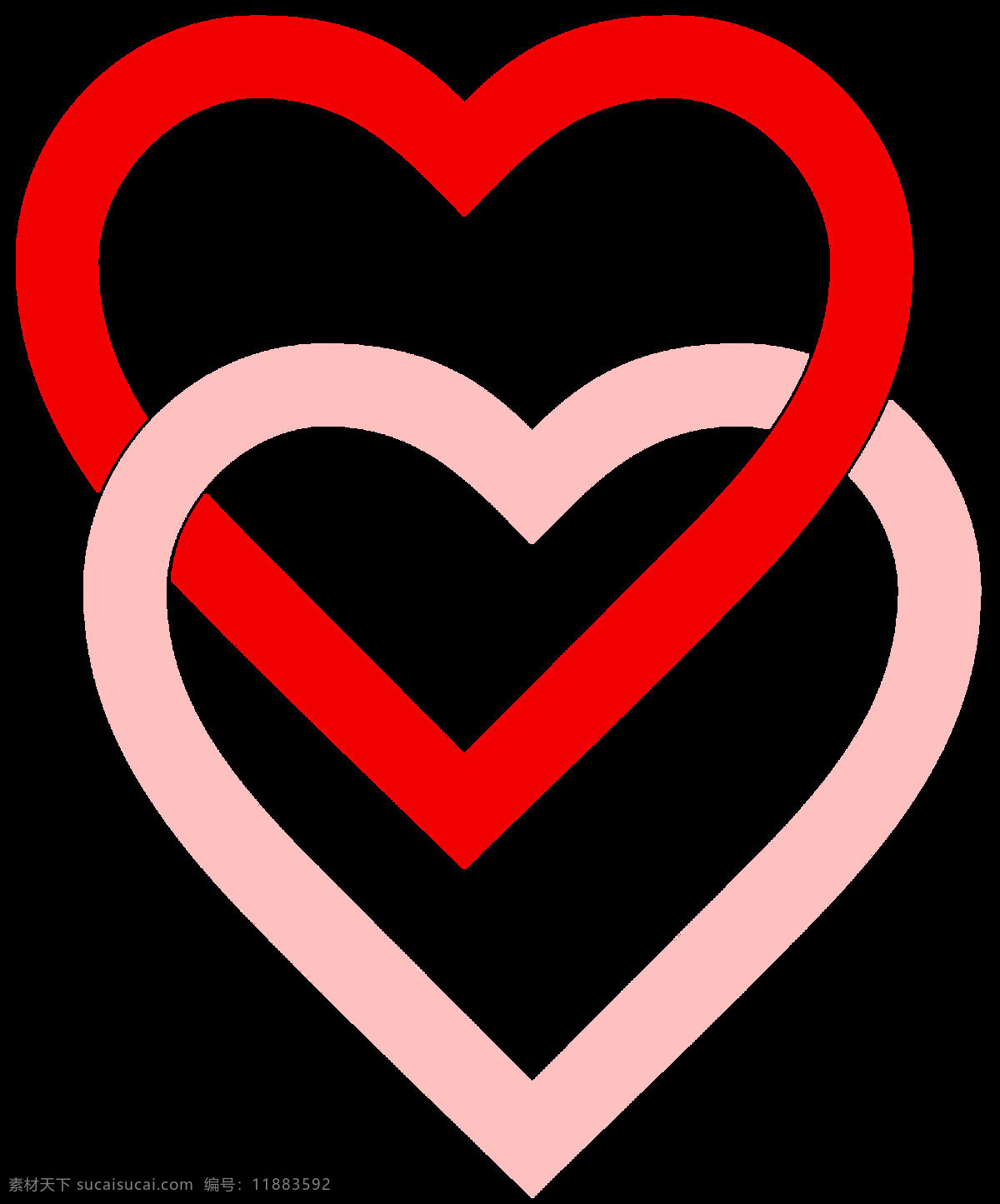 心连心 love 爱心 标志图标 情人节 心 设计素材 模板下载 红粉 其他图标 节日素材 情人节七夕