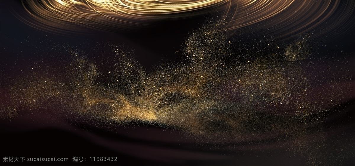 金色 星空 banner 背景 三角 麦克风 音乐 星空激动 星云 星海 星际 激情 狂欢