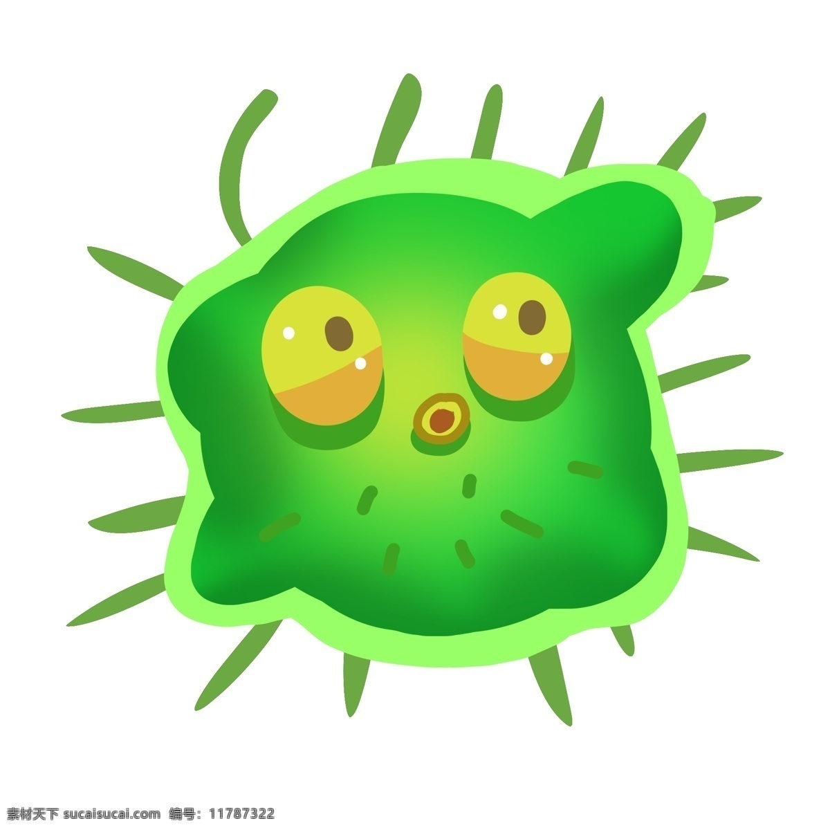 蓝色 大 眼睛 细菌 插画 大眼睛细菌 卡通插画 有害细菌 细菌插画 病菌插画 病菌细菌 绿色的细菌