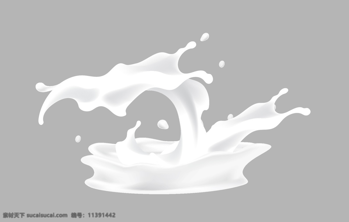 飞溅的牛奶 牛奶 果汁 丝滑 喷溅 免抠元素