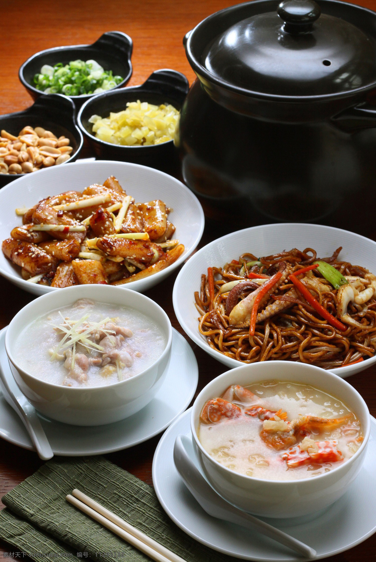 早餐 中式早餐 米粥 小菜 炒面 餐饮 主食 食物 美食 美味 传统美食 餐饮美食