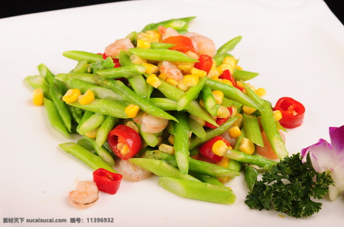 芦笋炒虾仁 芦笋 炒虾仁 热菜 美食 传统美食 餐饮美食 高清菜谱用图